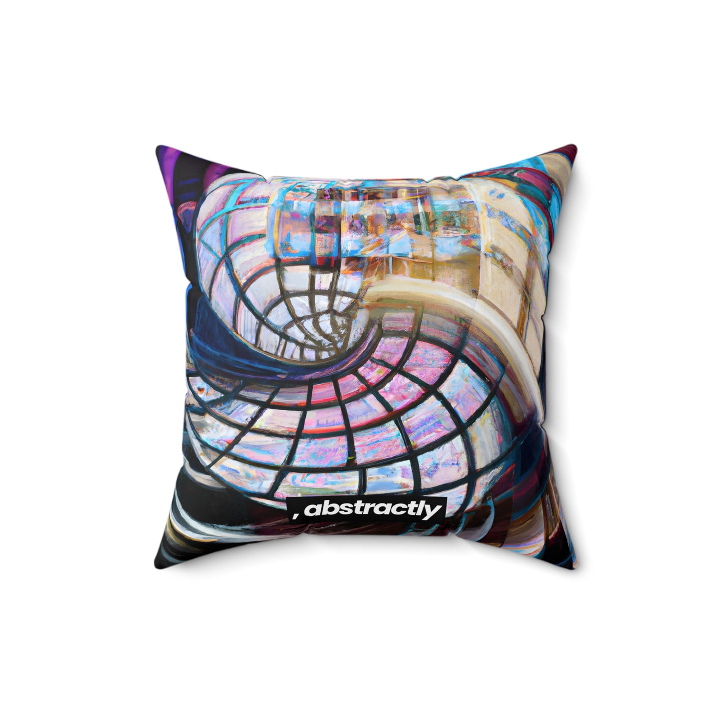 Margaret Haversham - Gravity Force, Abstractly - Faux Suede Throw Pillow