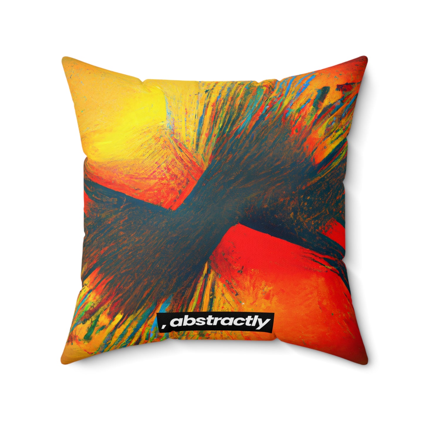 Frances Richter - Gravity Force, Abstractly - Faux Suede Throw Pillow