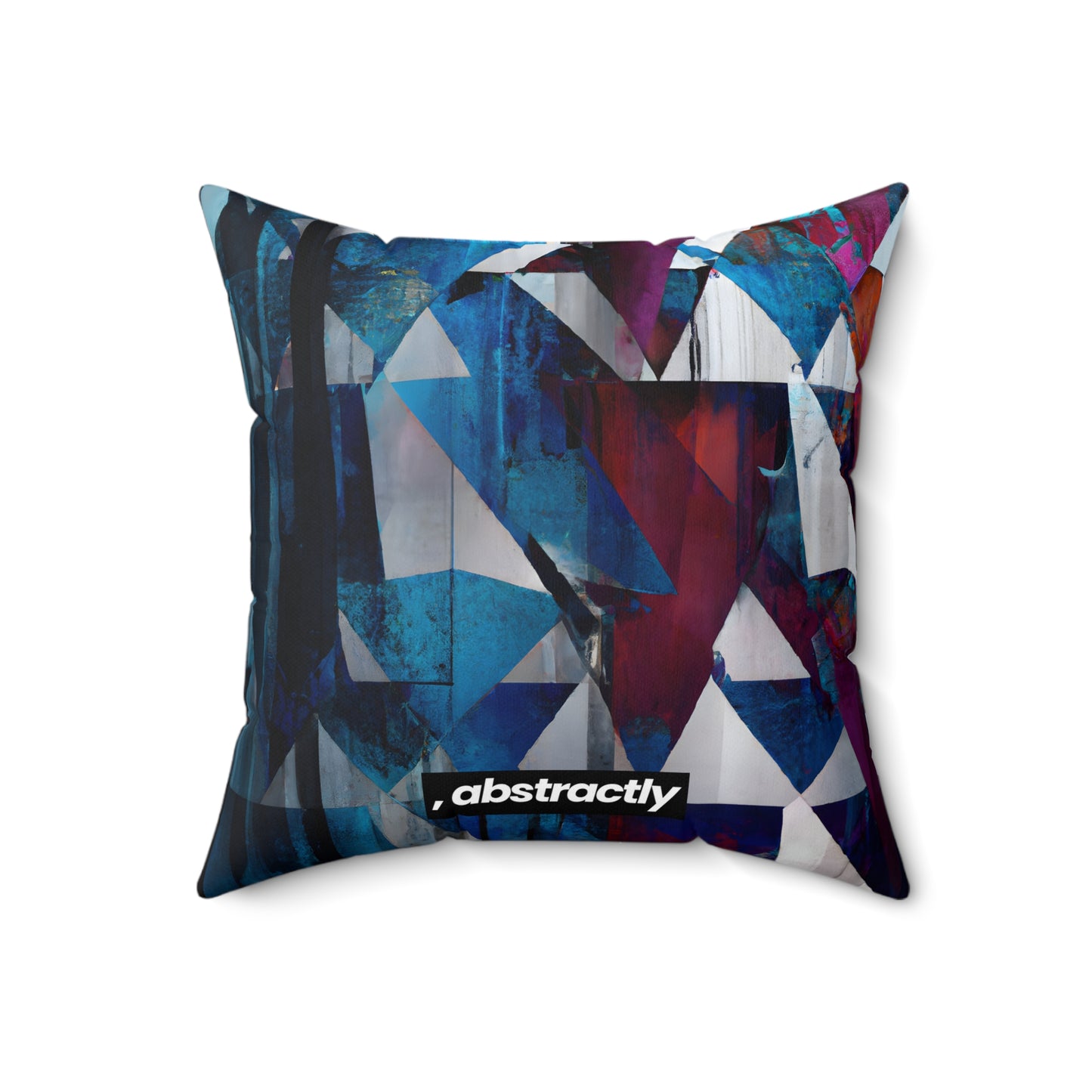 Mila Forsythe - Friction Force, Abstractly - Faux Suede Throw Pillow