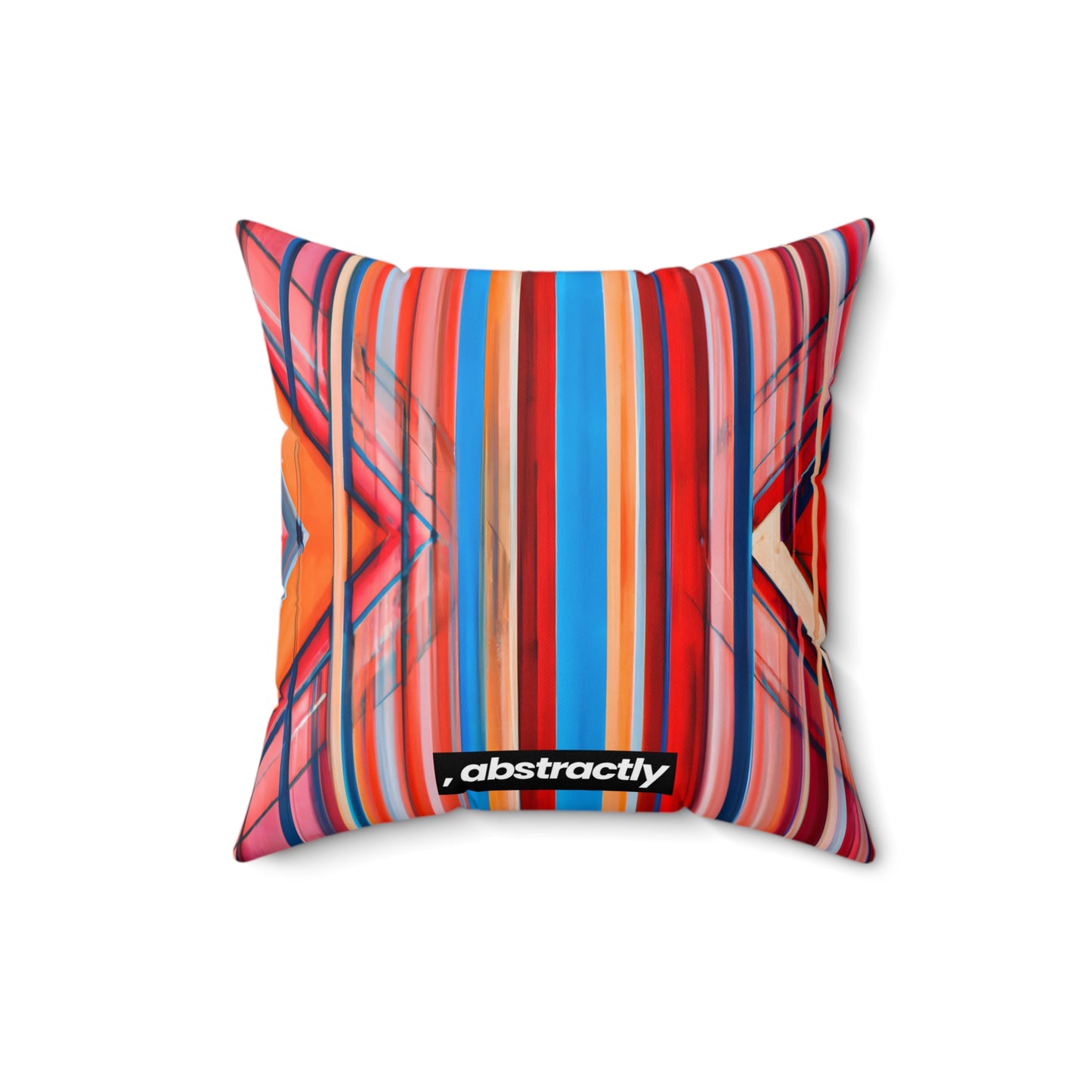 Irene Strauss - Electric Force, Abstractly - Faux Suede Throw Pillow