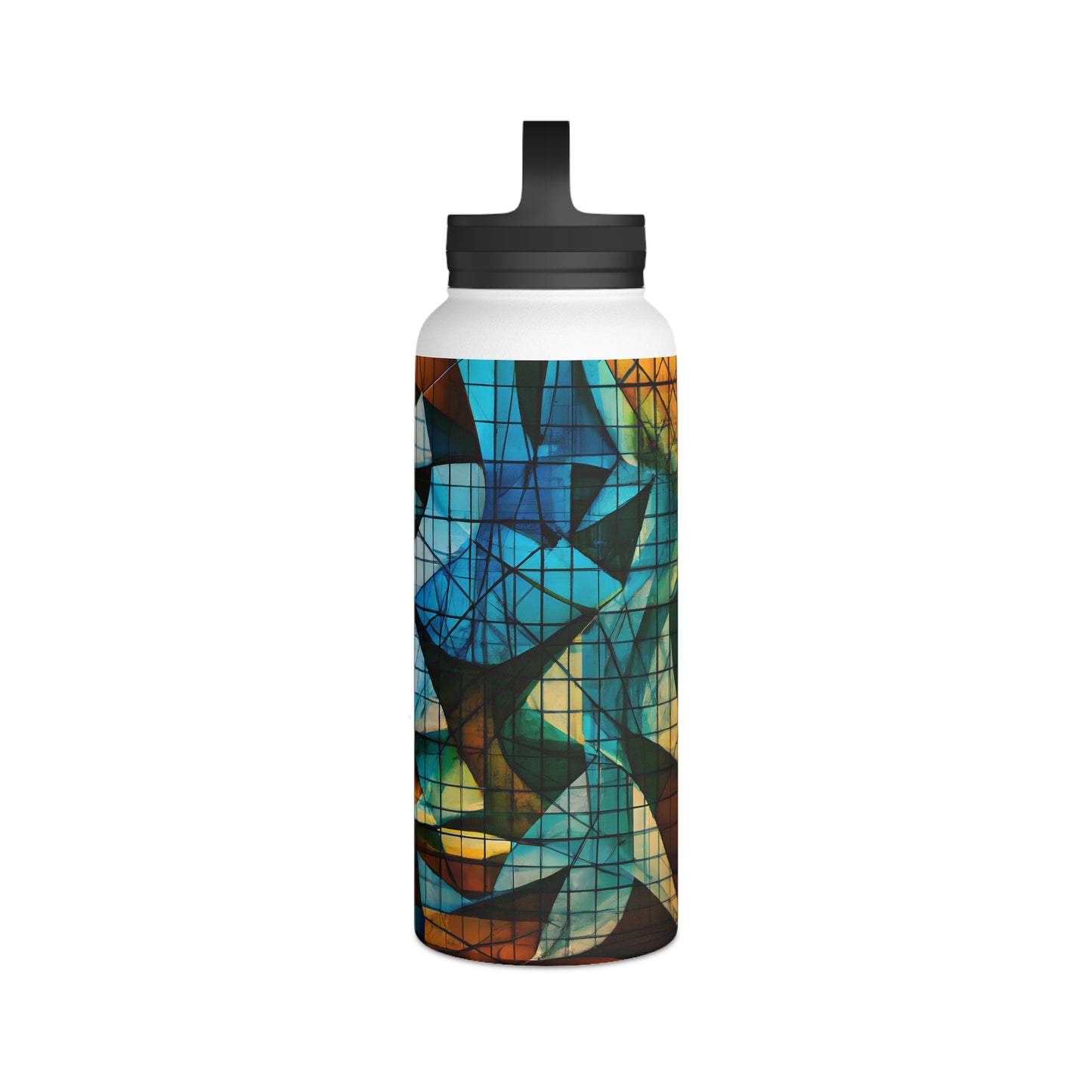 Janet Riggs - Applied Force, Abstractly - Stainless Steel Water Bottle