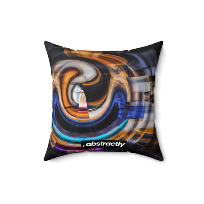 Patricia Sagan - Weak Force, Abstractly - Faux Suede Throw Pillow