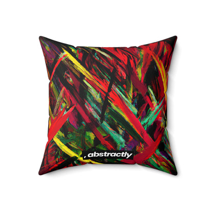 Jack Marcus - Electric Force, Abstractly - Faux Suede Throw Pillow