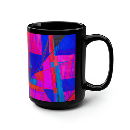 Arthur Blackwood - Normal Force, Abstractly - Black Ceramic Mug 15oz