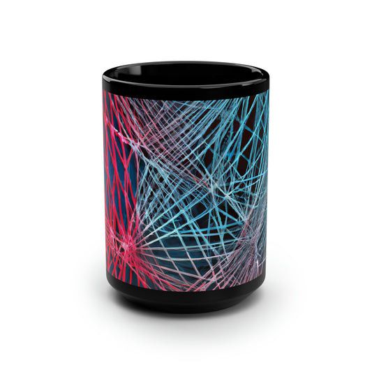 Erica Humphries - Air Resistance Force, Abstractly - Black Ceramic Mug 15oz