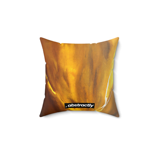 Cybernite Alloy - Titanium, Abstractly - Faux Suede Throw Pillow