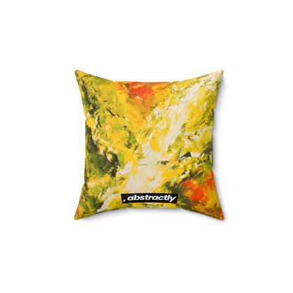 Starlight Etherium - Sulfur, Abstractly - Faux Suede Throw Pillow