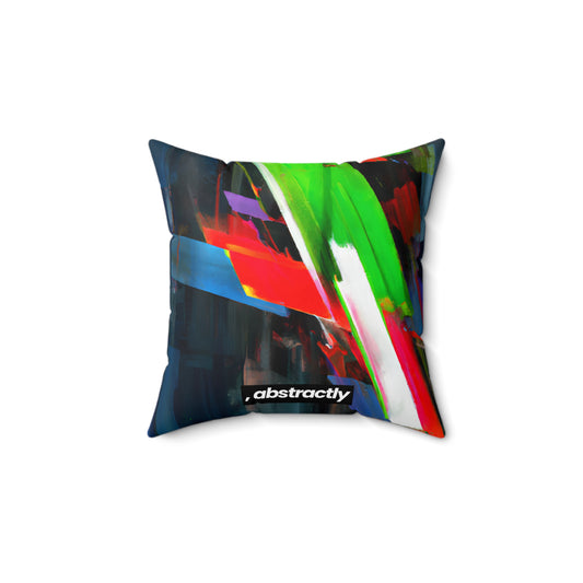 Perry Dennington - Strong Force, Abstractly - Faux Suede Throw Pillow