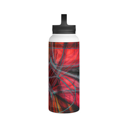 Lois Strauss - Electromagnetic Force, Abstractly - Stainless Steel Water Bottle