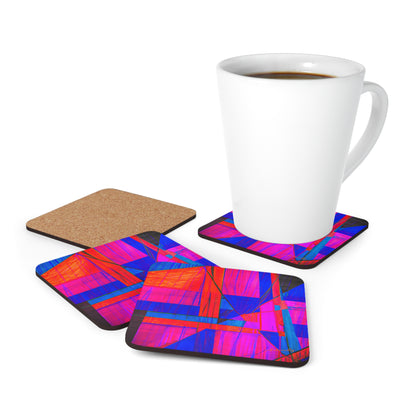 Arthur Blackwood - Normal Force, Abstractly - Corkwood Coaster Set of 4