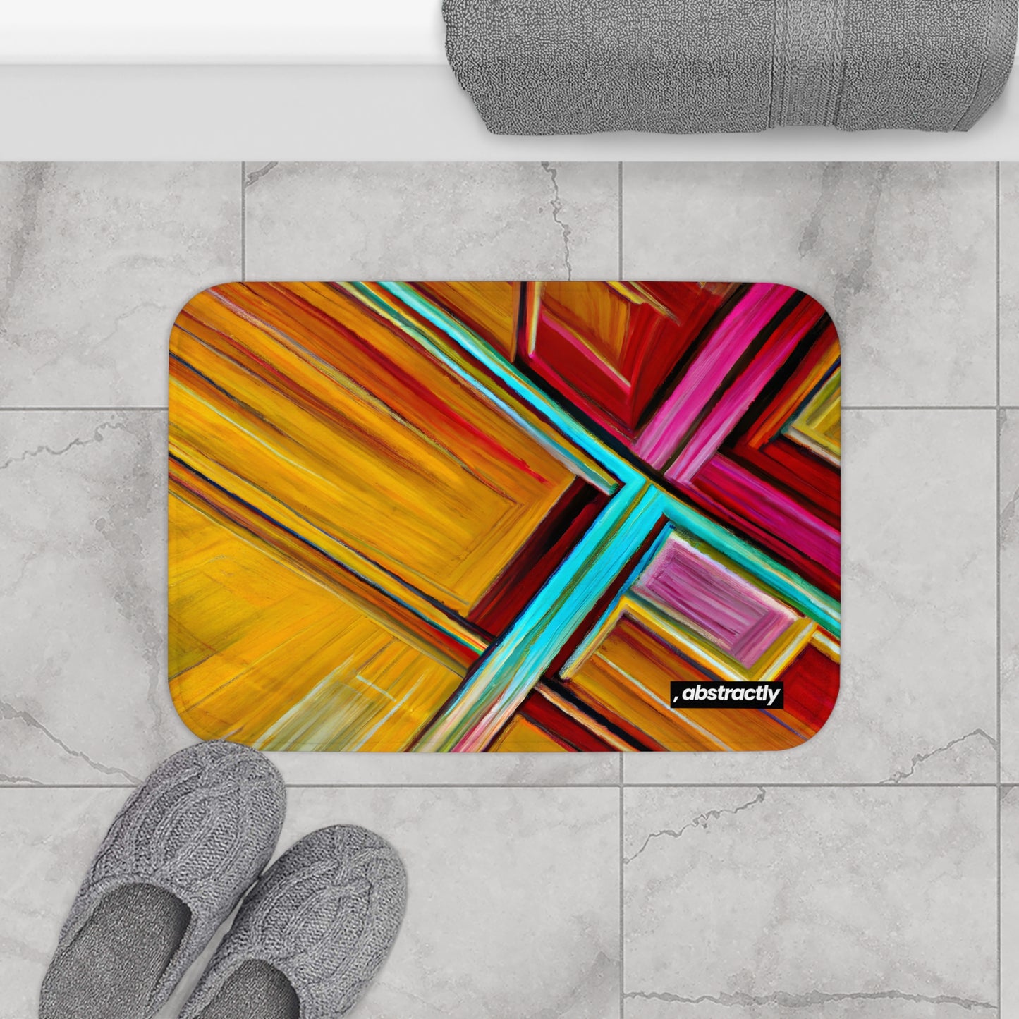 Marie Beckerman - Strong Force, Abstractly - Bath Mat