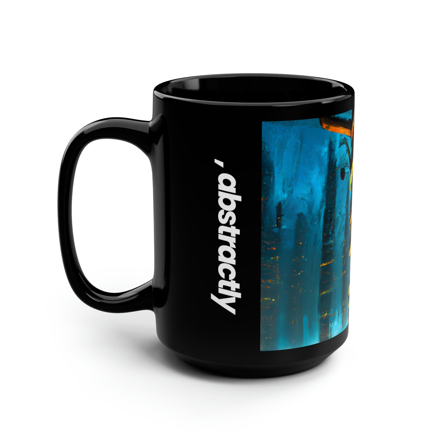 Valor Point - Capital, Abstractly - Black Ceramic Mug 15oz