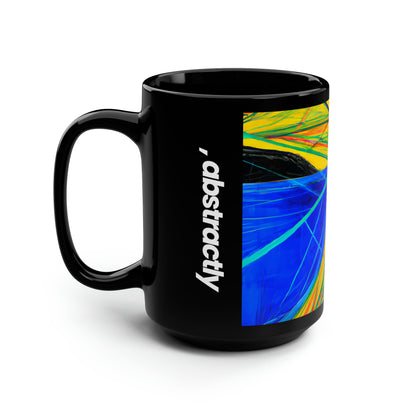 Gerald Michelson - Electric Force, Abstractly - Black Ceramic Mug 15oz