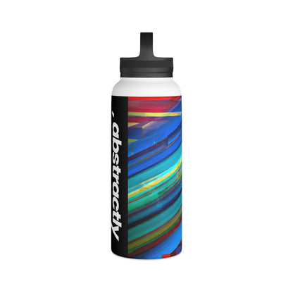 Elise Hofmann - Strong Force, Abstractly - Stainless Steel Water Bottle