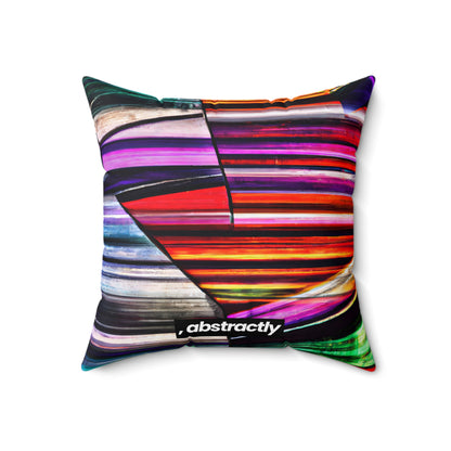 Shirley Hawking - Weak Force, Abstractly - Faux Suede Throw Pillow