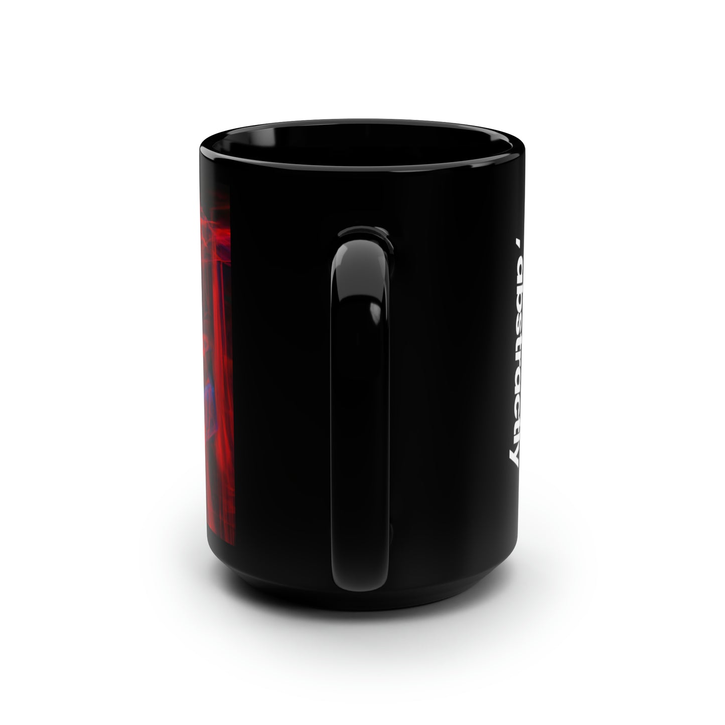 Maria Everton - Weak Force, Abstractly - Black Ceramic Mug 15oz