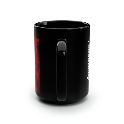 Maria Everton - Weak Force, Abstractly - Black Ceramic Mug 15oz