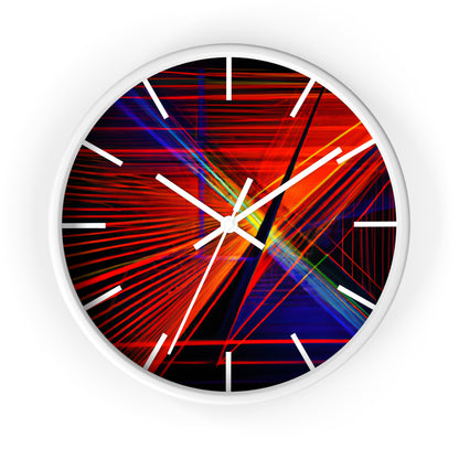 Evelyn Abernathy - Magnetic Force, Abstractly - Wall Clock