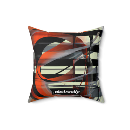 Lena Norberg - Spring Force, Abstractly - Faux Suede Throw Pillow