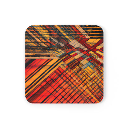 Milo Radcliffe - Strong Force, Abstractly - Corkwood Coaster Set of 4