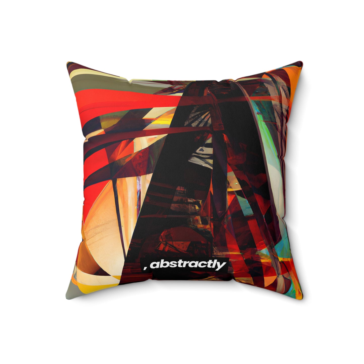 Miles Jefferson - Electromagnetic Force, Abstractly - Faux Suede Throw Pillow