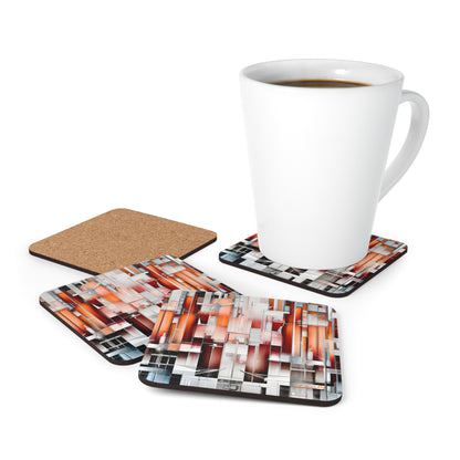 Vera Lockwood - Strong Force, Abstractly - Corkwood Coaster Set of 4