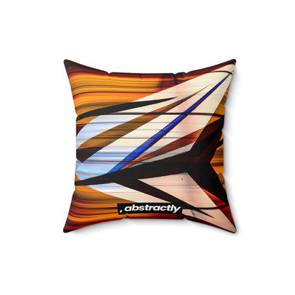 Valerie Schwartz - Magnetic Force, Abstractly - Faux Suede Throw Pillow