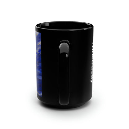 Lavoisier's Luminance - Chemistry, Abstractly - Black Ceramic Mug 15oz