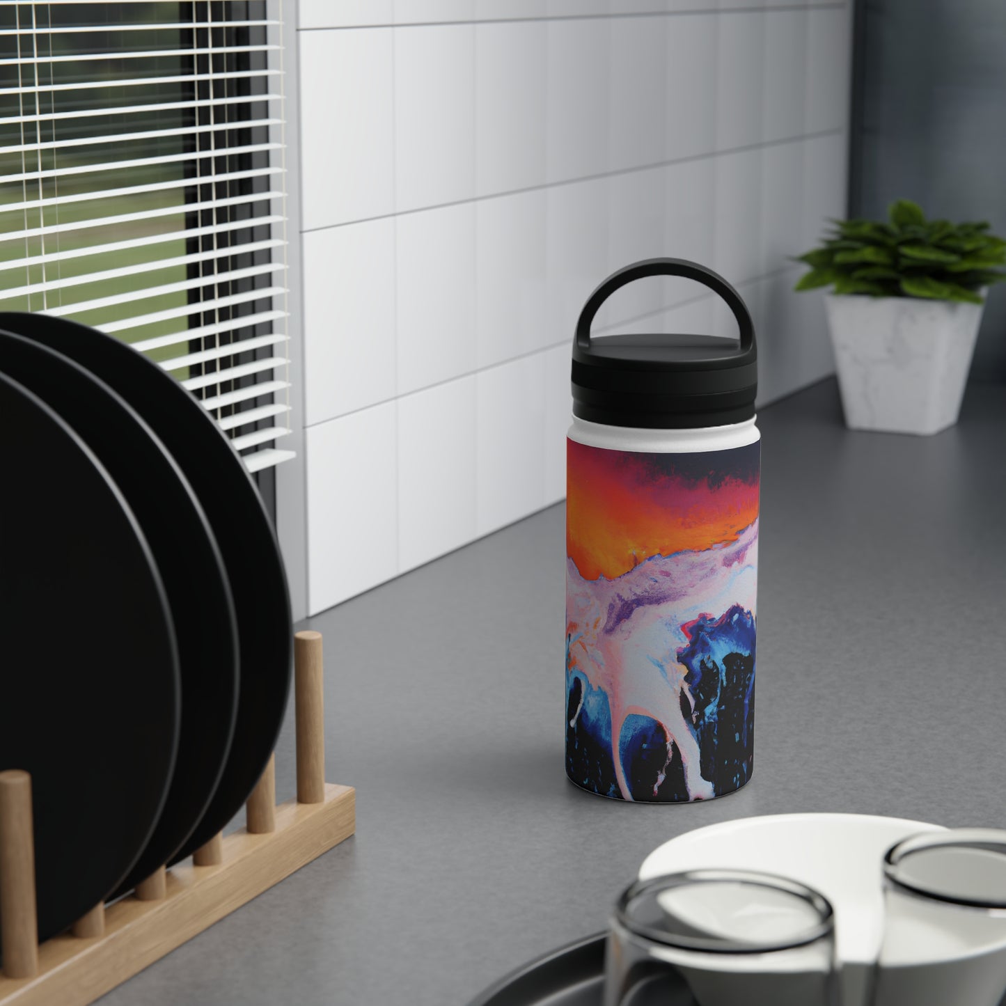 Bischoffite Alloy - Chemistry, Abstractly - Stainless Steel Water Bottle