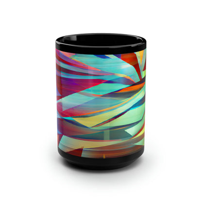 Lilly Stark - Gravity Force, Abstractly - Black Ceramic Mug 15oz