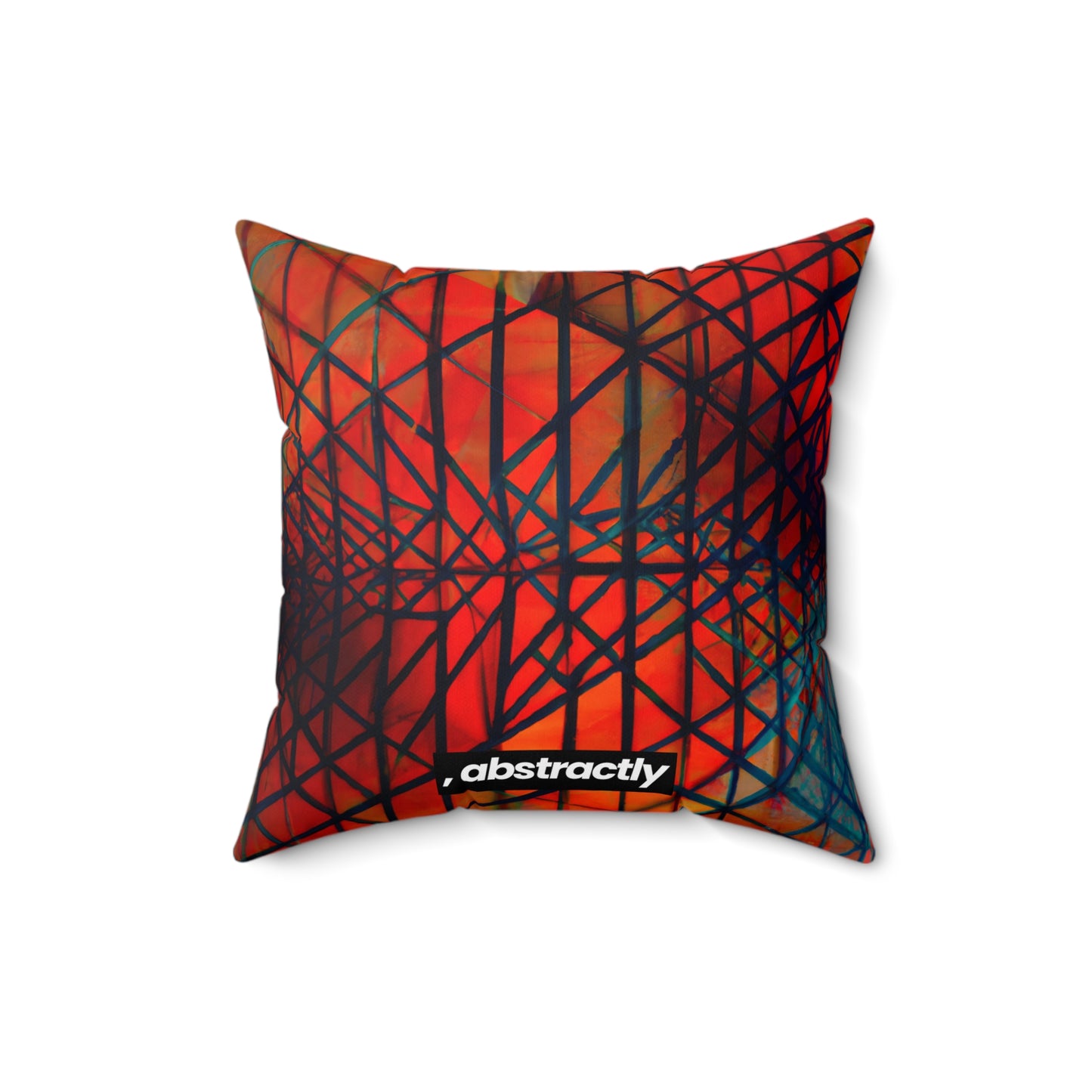 Harold Fitzsimmons - Tension Force, Abstractly - Faux Suede Throw Pillow