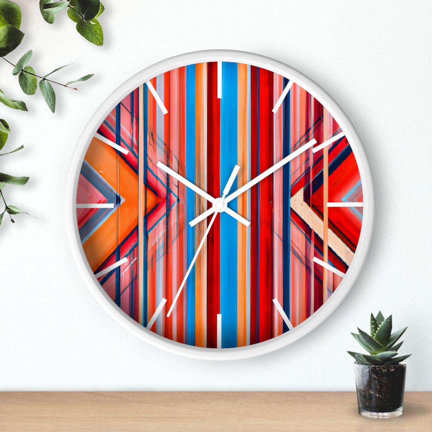 Irene Strauss - Electric Force, Abstractly - Wall Clock