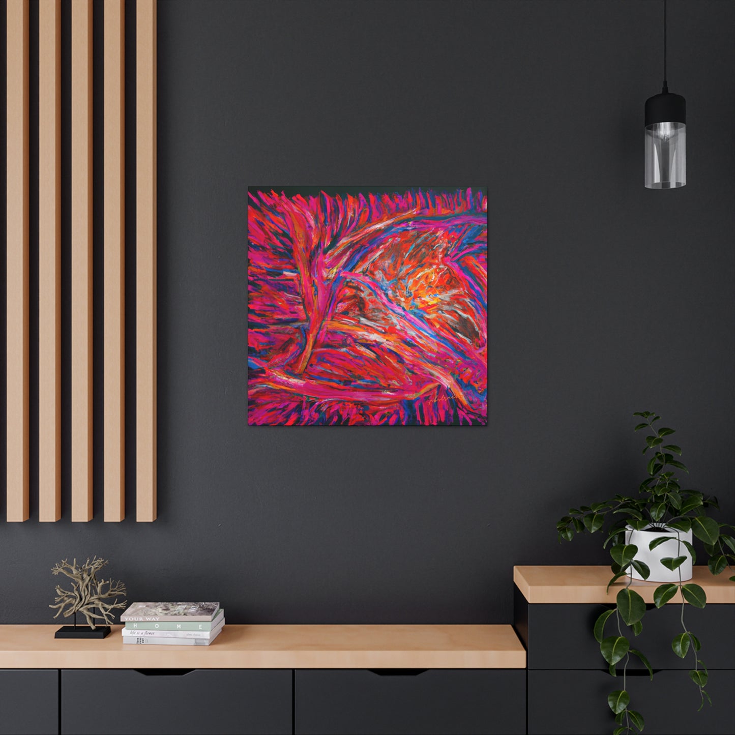 Solarian Crystal Prism - Neon, Abstractly - Canvas