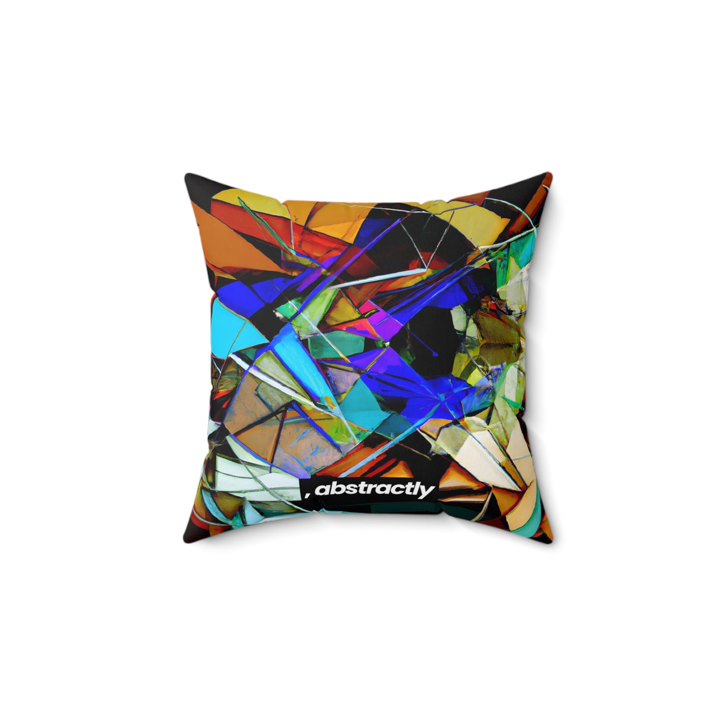 Adrianne Lehmann - Electric Force, Abstractly - Faux Suede Throw Pillow