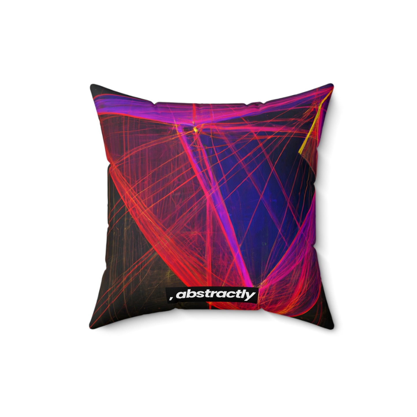 Lena Richmond - Magnetic Force, Abstractly - Faux Suede Throw Pillow