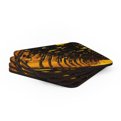 Vertex Financial - Depreciation, Abstractly - Corkwood Coaster Set of 4