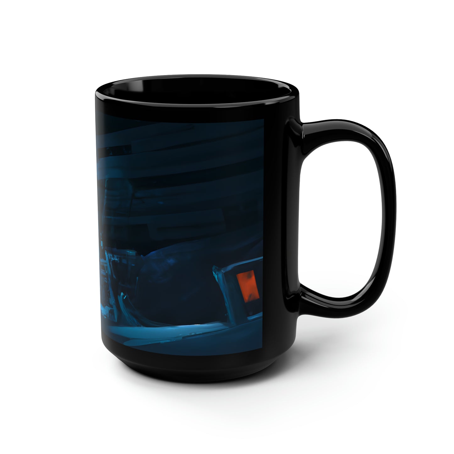 Aquila Capital - Sunk Cost, Abstractly - Black Ceramic Mug 15oz