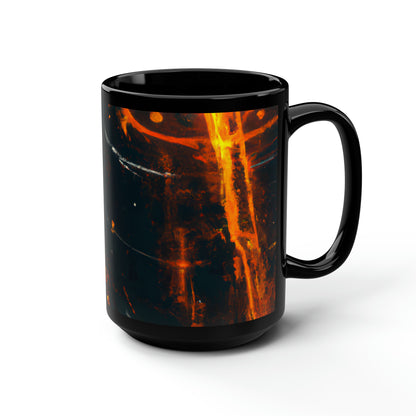 Vertex Audit - Sunk Cost, Abstractly - Black Ceramic Mug 15oz