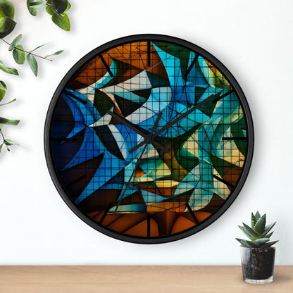 Janet Riggs - Applied Force, Abstractly - Wall Clock