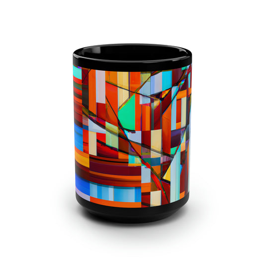 Edward Higgs - Electromagnetic Force, Abstractly - Black Ceramic Mug 15oz