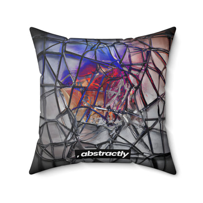 Elise Harrington - Tension Force, Abstractly - Faux Suede Throw Pillow