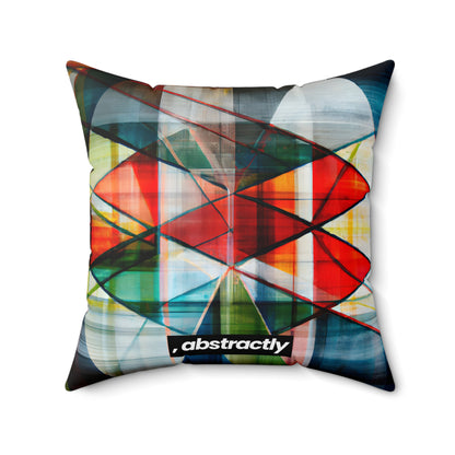 Lillian Czerny - Friction Force, Abstractly - Faux Suede Throw Pillow