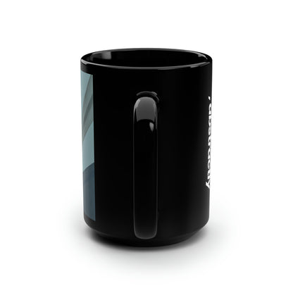 Astrid Hoffmann - Gravity Force, Abstractly - Black Ceramic Mug 15oz