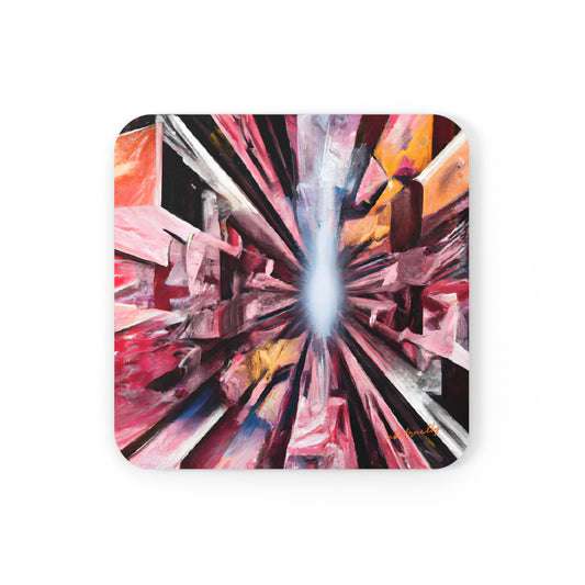 Imogen Hartley - Applied Force, Abstractly - Corkwood Coaster Set of 4