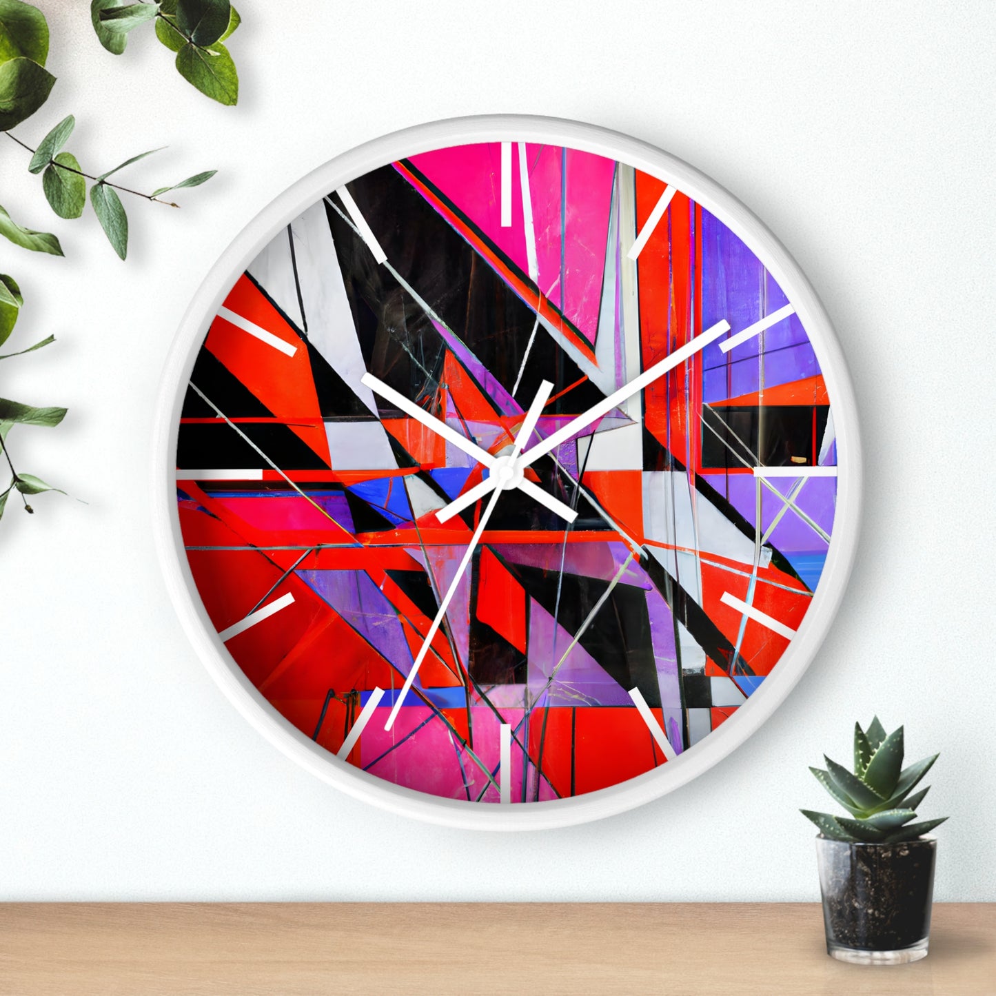 Lena Nordstrom - Tension Force, Abstractly - Wall Clock