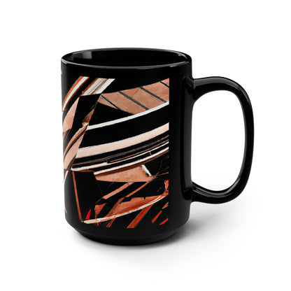 Julian Richter - Normal Force, Abstractly - Black Ceramic Mug 15oz