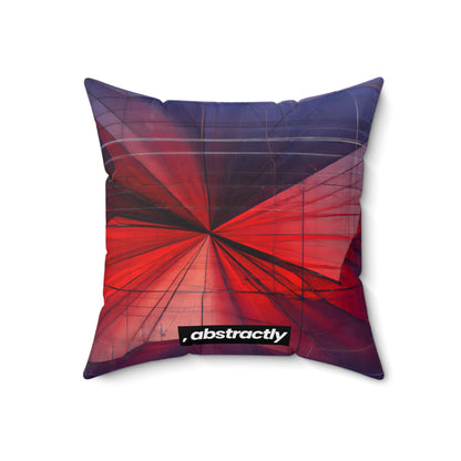 Margaret Haysley - Magnetic Force, Abstractly - Faux Suede Throw Pillow