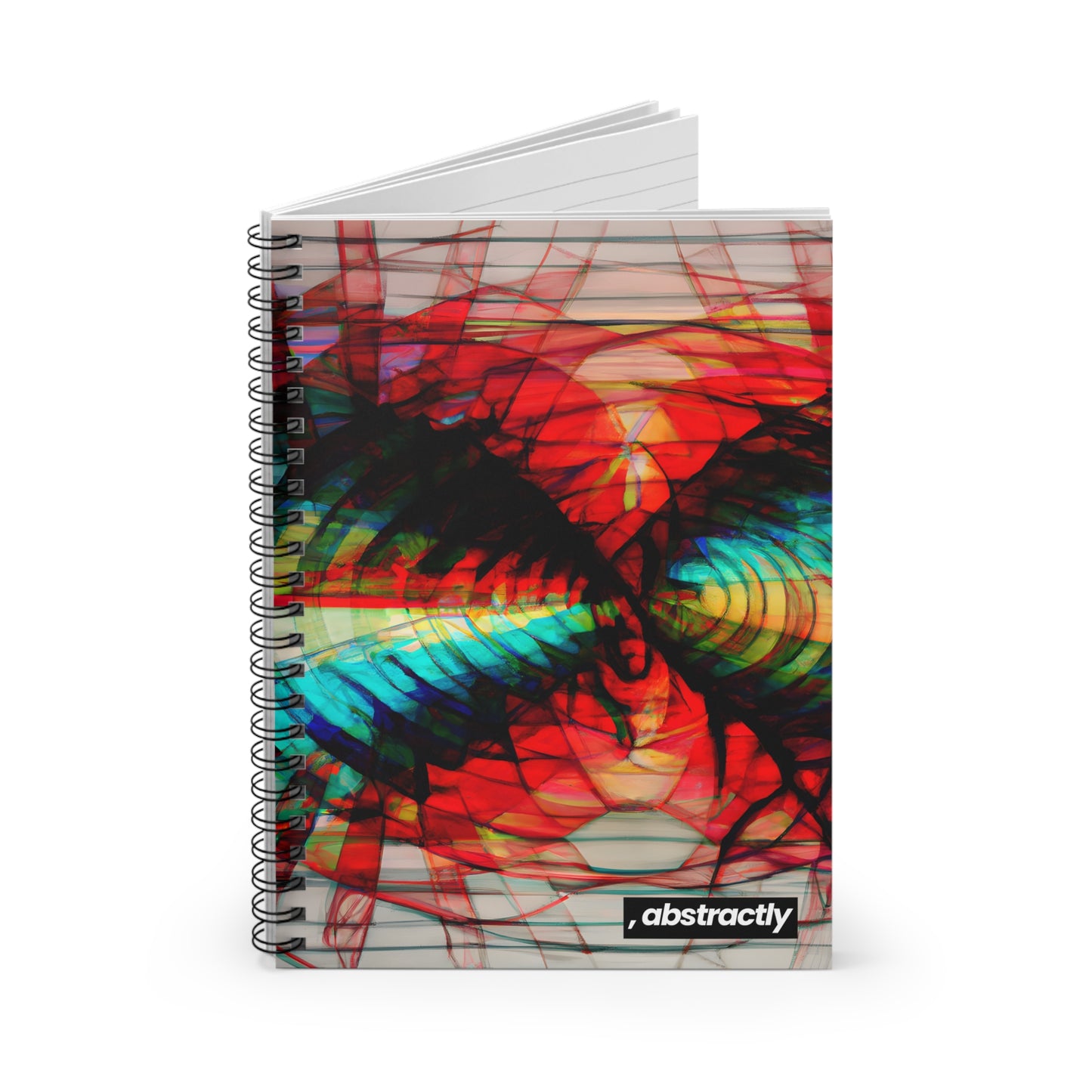 Yulia Sparks - Electromagnetic Force, Abstractly - Spiral Notebook