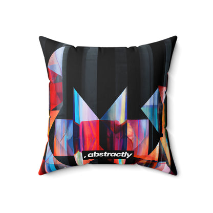 Elena Fuchs - Applied Force, Abstractly - Faux Suede Throw Pillow