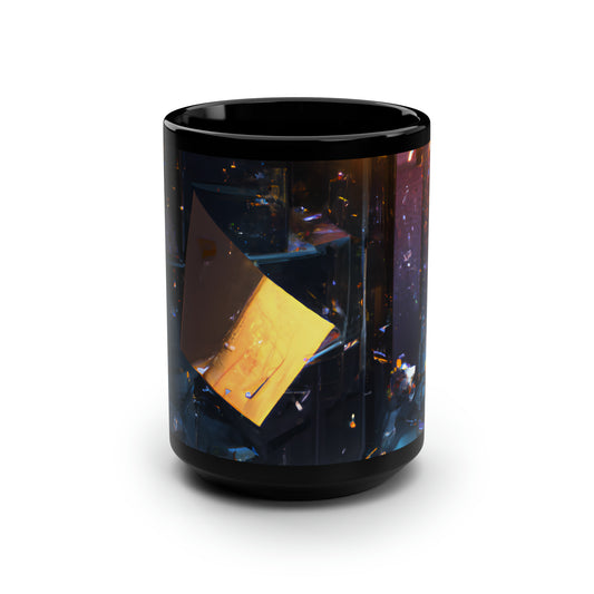 Vertex Capital - Accounts Payable, Abstractly - Black Ceramic Mug 15oz